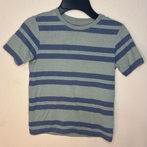 Striped Kids Boy Shirt in Blue and Gray Size S 6/7